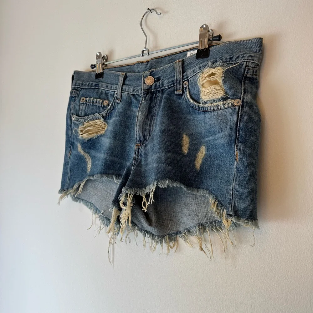 Rag & Bone Sz 26 Distressed Denim Blue Shorts 0024 - Picture 14 of 14